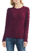 Women's Vince Camto Popcorn Stitch Cotton Sweater - Red