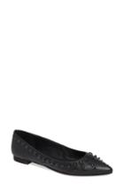 Women's Frye Sienna Deco Stud Ballet Flat M - Black