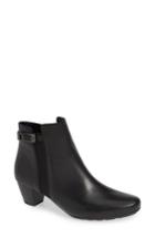 Women's Gabor Side Buckle Bootie .5 M - Black