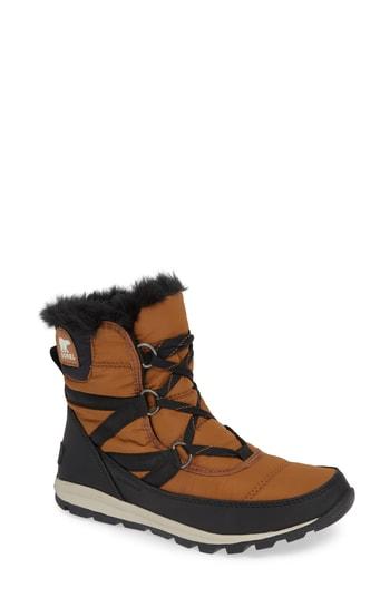 Women's Sorel Whitney Snow Bootie .5 M - Brown