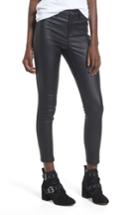 Women's 1822 Denim High Waist Coated Skinny Jeans - Black