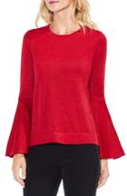 Women's Vince Camuto Bell Sleeve Sweater, Size - Red