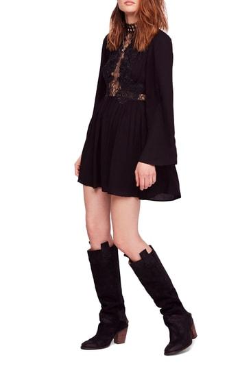Women's Free People Divine Minidress - Black