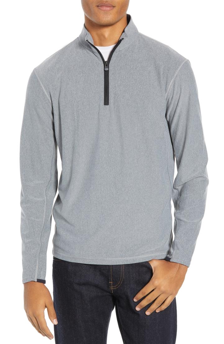 Men's Greyson Tate Quarter Zip Pullover, Size - Grey