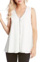 Women's Karen Kane Sparkle Swing Top - Ivory