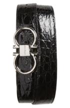 Men's Salvatore Ferragamo Crocodile Leather Belt
