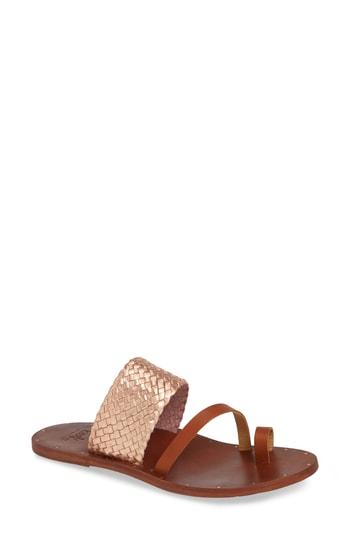 Women's Beek Cockatiel Woven Slide Sandal M - Metallic