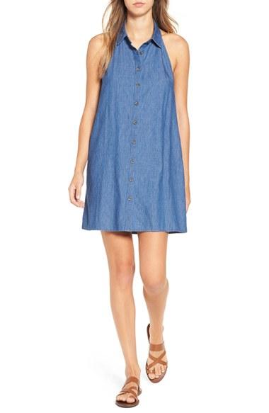 Women's Mimi Chica Chambray Shift Dress