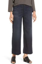 Women's Eileen Fisher Wide Leg Denim Trousers - Blue