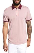 Men's Ted Baker London Howl Trim Fit Polo Shirt (s) - Pink