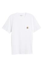 Men's Carhartt Work In Progress Logo Pocket T-shirt, Size - White