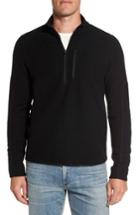 Men's Ibex Scout Jura Merino Wool Blend Quarter Zip Pullover, Size - Black