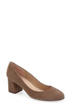 Women's French Sole 'trance' Block Heel Pump M - Beige