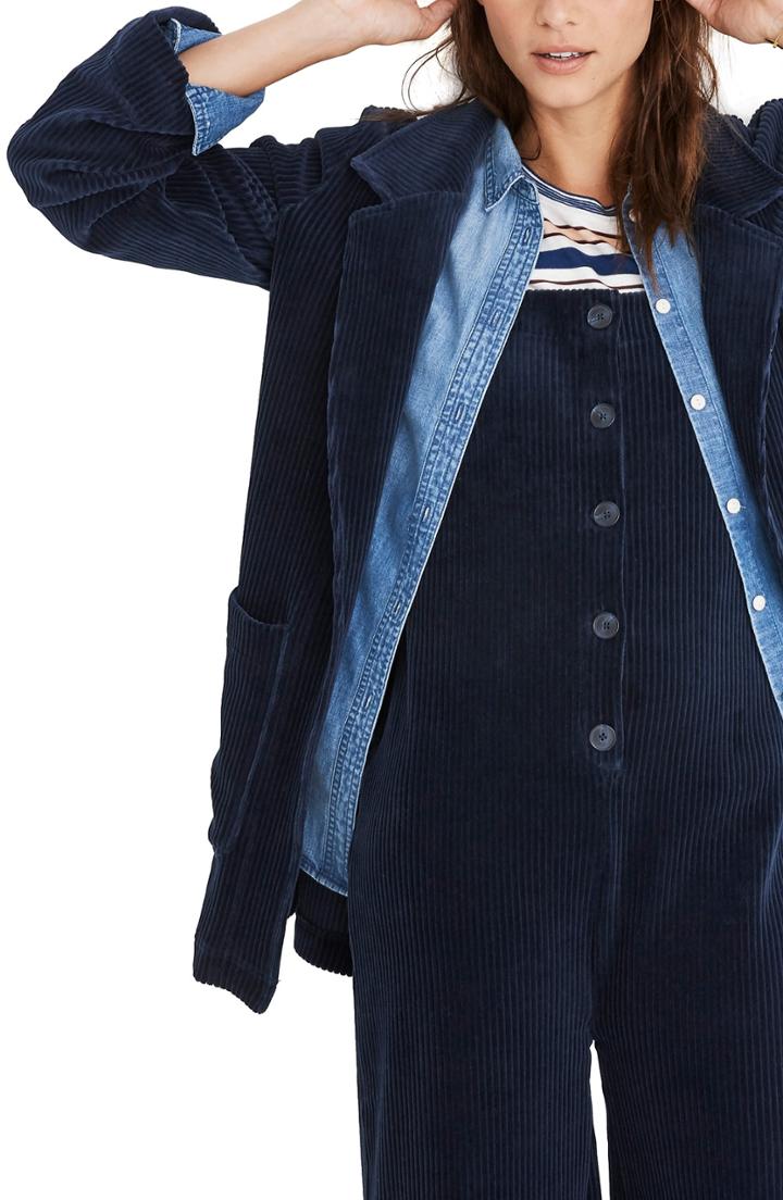 Women's Fleurette Notch Collar Wool Coat - Grey