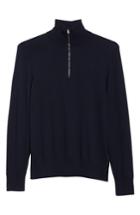 Men's Burberry Rawlins Quarter Zip Cashmere Blend Sweater