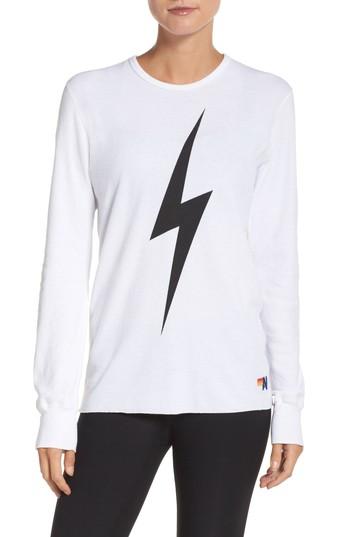 Women's Aviator Nation Bolt Thermal Top - White