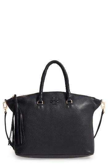 Tory Burch Taylor Leather Satchel - Black