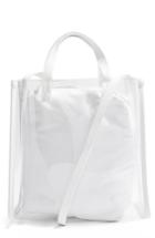 Topshop Penny Perspex Shopper Tote - White