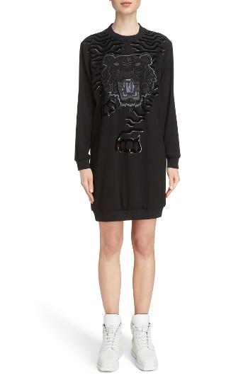 Women's Kenzo Tiger Sweater Dress - Black