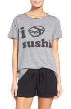 Women's Chaser I Love Sushi Tee - Grey