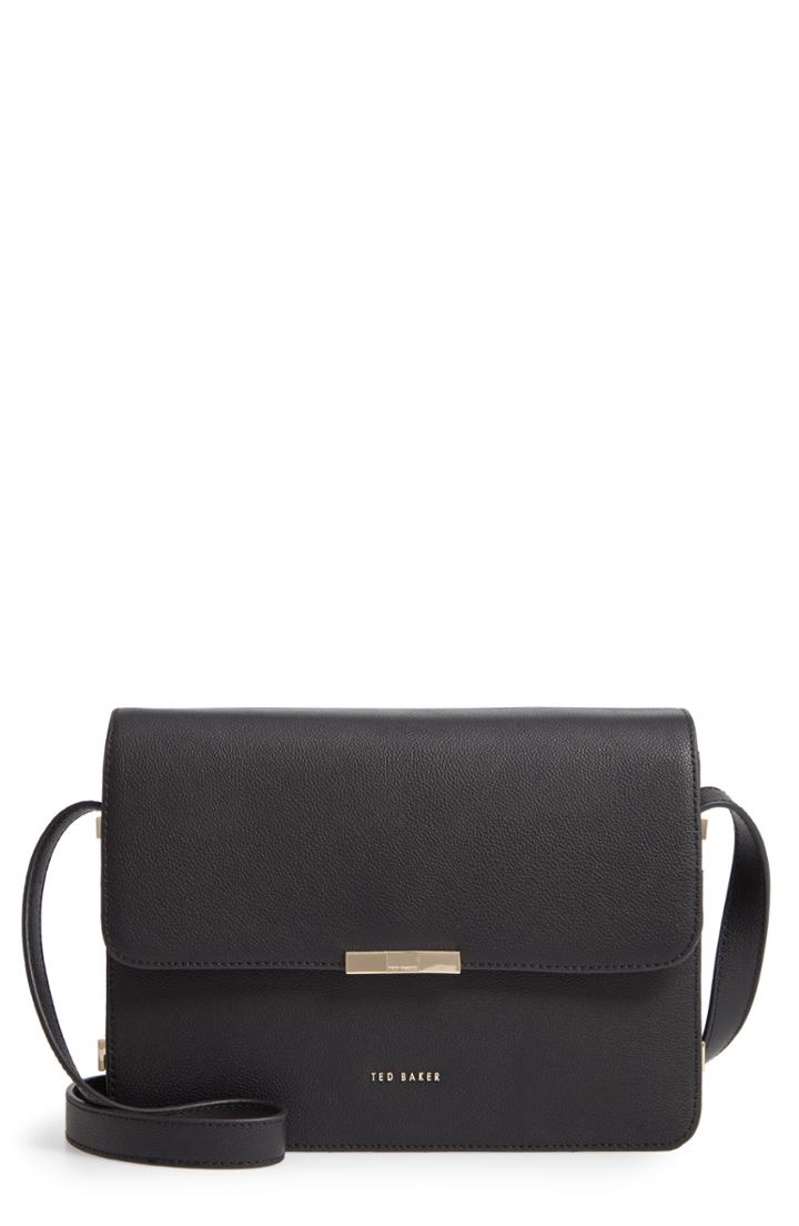Ted Baker London Jiliann Leather Shoulder Bag - Black