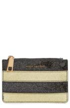 Women's Marc Jacobs Glitter Stripe Leather Wallet -