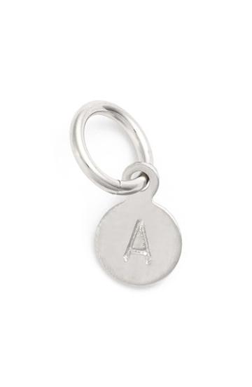 Women's Nashelle Tiny Initial Sterling Silver Coin Charm