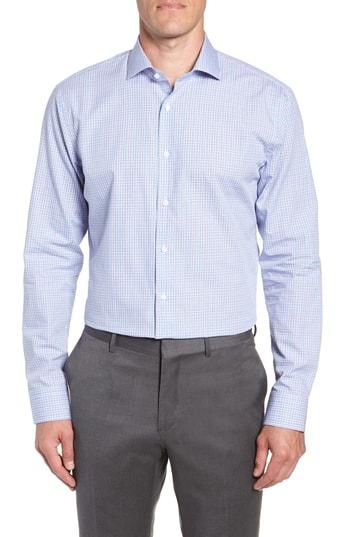 Men's 1901 Trim Fit Plaid Dress Shirt - 32/33 - Red
