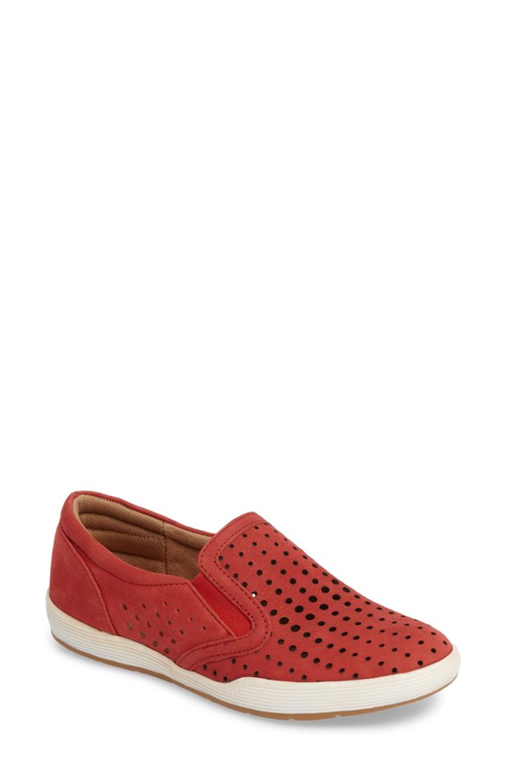 Women's Comfortiva Lyra Perforated Slip-on Sneaker W - Red