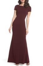 Women's Lulus Twist Back Mermaid Gown - Red