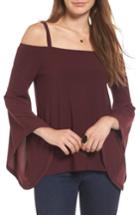Women's Leith Bell Sleeve Top - Burgundy