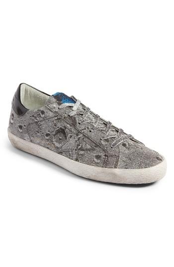 Women's Golden Goose Superstar Low Top Glitter Sneaker Eu - Metallic