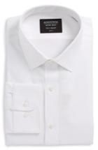 Men's Nordstrom Men's Shop Tech-smart Trim Fit Stretch Solid Dress Shirt .5 - 32/33 - White