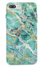 Velvet Caviar Blue Lily Floral Marble Iphone 7/8 Case - Green
