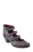 Women's Earth 'serano' Triple Mary Jane Strap Bootie M - Purple