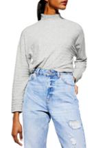 Women's Topshop Chunky Rib Cut & Sew Pullover
