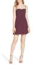 Women's French Connection Whisper Light Sweetheart Minidress - Purple