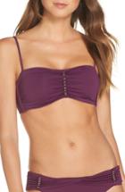 Women's Becca Reconnect Bandeau Bikini Top - Purple