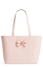Ted Baker London Small Bowmisa Leather Shopper & Pouch - Pink