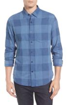 Men's Bonobos Slim Fit Check Brushed Twill Sport Shirt - Blue