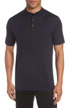 Men's Hugo Daspen Solid Henley T-shirt - Blue