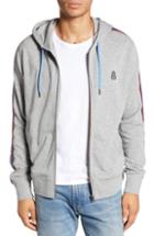 Men's Psycho Bunny Lendal Zip Hoodie (xl) - Grey