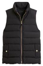 Women's J.crew Anthem Down & Feather Fill Puffer Vest - Black