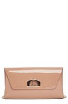 Christian Louboutin Vero Dodat Patent Leather Clutch - Beige
