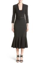 Women's Michael Kors Stretch Pebble Crepe Bolero Sheath Dress - Black