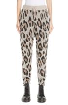 Women's R13 Leopard Jacquard Cashmere Pants - Brown