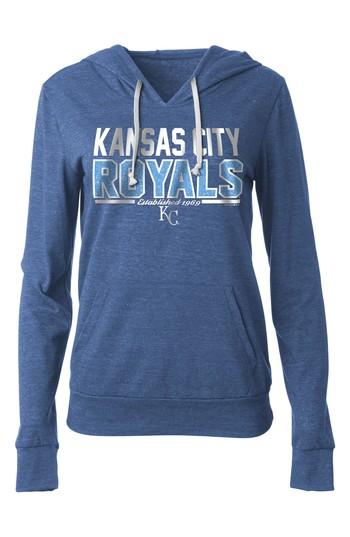 Women's New Era Cap Mlb Fleece Hoodie, Size - Blue