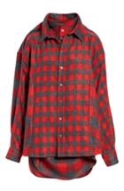 Women's Y/project Double Layered Flannel Shirt - Red