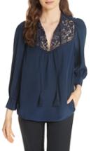 Women's Kate Spade New York Embroidered Lace Yoke Top - Blue