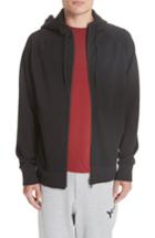 Men's Y-3 Logo French Terry Zip Hoodie - Black